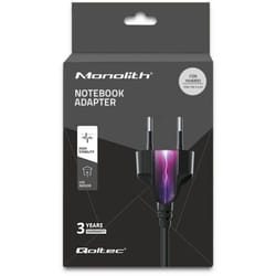 Qoltec 51038 adaptateur de puissance & onduleur Intérieure 65 W Noir