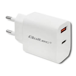 Qoltec 51714 adaptateur de puissance & onduleur Intérieure 18 W Blanc