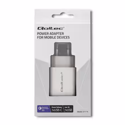Qoltec 51714 adaptateur de puissance & onduleur Intérieure 18 W Blanc
