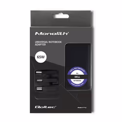Qoltec 51762 adaptateur de puissance & onduleur 65 W Noir