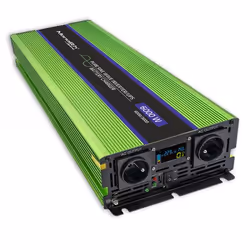 Qoltec Monolith, Onduleur pour voiture, Auto, 12 V, 6000 W, 230 V, Vert
