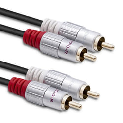 Qoltec 52337 câble audio 2 m 2 x RCA Noir