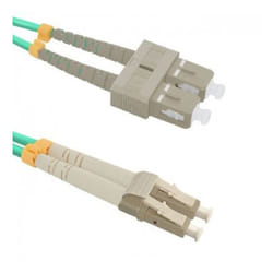 Qoltec 54348 câble de fibre optique 1 m LC SC OM4 Vert