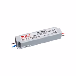 Alimentation DC24V étanche IP67 GLP. Puissance maximale 36W - 1,5A. Idéale pour l'alimentation de ruban à LED 24V. Tension d' ...