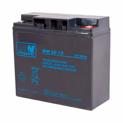 MW Power MW 20-12, Sealed Lead Acid (VRLA), 12 V, 1 pièce(s), Noir, 20 Ah, 210 A