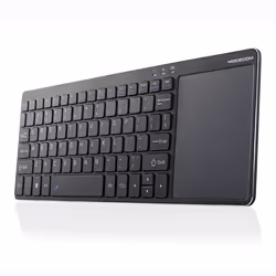 Modecom MC-TPK1, Taille réelle (100 %), Sans fil, RF sans fil, Clavier mécanique, QWERTY, Noir