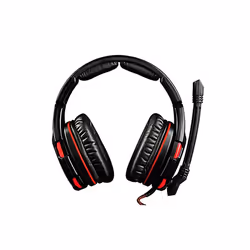Modecom VOLCANO GHOST, Avec fil, Jouer, 20 - 20000 Hz, Casque, Noir, Rouge