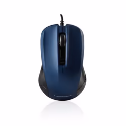 Modecom MC-M9.1, Ambidextre, Optique, USB Type-A, 1600 DPI, Noir, Bleu