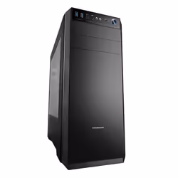 Modecom Oberon Pro, Midi Tower, PC, Noir, ATX, ITX, micro ATX, maison/bureau, 16,3 cm