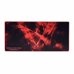 Modecom Volcano Erebus, Noir, Rouge, Image, Base antidérapante, Tapis de souris de jeu