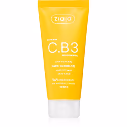 Grâce à son action en profondeur et à son effet exfoliant, le gommage nettoyant Ziaja Vitamin C.B3 Niacinamide aide à préveni ...