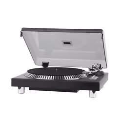 Krüger&amp;Matz TT-602, Tourne-disque entraîné par courroie, Noir, 1 s, 33,45 tr/min, 60 dB, Secteur