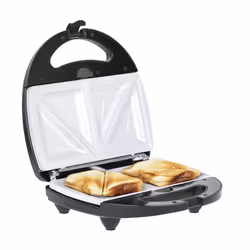 Teesa TSA3221 gaufrier et appareil à croque-monsieur 800 W Noir, Acier inoxydable