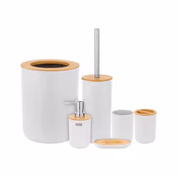 Set accessoires salle de bain Teesa - TSA0400-W - Ensemble daccessoires de Salle de Bain (6 pieces) Blanc
