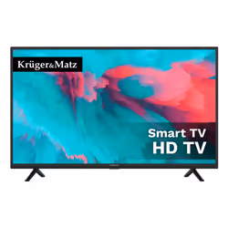 Krüger&Matz KM0232-S6, 81,3 cm (32"), 1366 x 768 pixels, DLED, Smart TV, Wifi, Noir