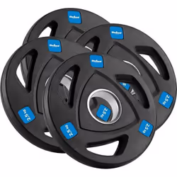Barre - HALTERE - REBEL - RBA-2108 - 4 poids fonte caoutchoutée 25kg - Ouverture olympique 51mm