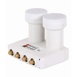 Opticum LMQP-04H convertisseur abaisseur de fréquence Low Noise Block (LNB) 10,7 - 12,75 GHz Blanc