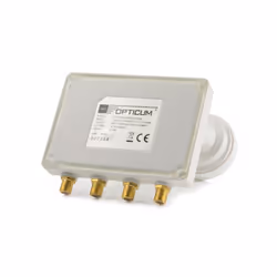 Opticum LMQP-04H convertisseur abaisseur de fréquence Low Noise Block (LNB) 10,7 - 12,75 GHz Blanc