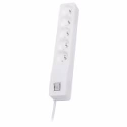 LESTAR ZX 510 G-A K.:WH 3,0M, 155 J, 5 sortie(s) CA, Type E, 230 V, 50 Hz, 10 A