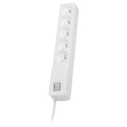 LESTAR ZX 510 G-A K.:WH 3,0M protection surtension Blanc 5 sortie(s) CA 230 V 3 m