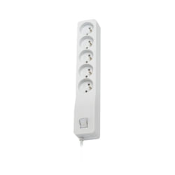 LESTAR ZX 510 G-A K.:SZ 5,0M protection surtension Blanc 5 sortie(s) CA 230 V 5 m