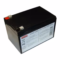 Batterie Rechargeable 12V 12AH AGM - LESTAR - Lawa VRLA - Noir - 1 an de durée de vie - 38 kg