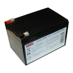 Batterie Rechargeable 12V 12AH AGM - LESTAR - Lawa VRLA - Noir - 1 an de durée de vie - 38 kg