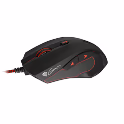 GENESIS GX75, Ambidextre, Optique, USB Type-A, 7200 DPI, 6500 ips, Noir, Rouge
