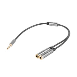 GENESIS A20 câble audio 0,2 m 3,5mm Noir, Argent