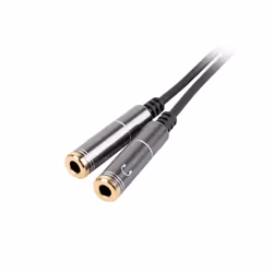 GENESIS A20 câble audio 0,2 m 3,5mm Noir, Argent