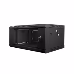Lanberg WF01-6404-10B, Rack monté sur le mur, 4U, 60 kg, Verrouillage des touches, Rails de rack, Gestion optimisée des câble ...