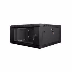 Lanberg WF01-6604-10B, Rack monté sur le mur, 4U, 60 kg, 17 kg, Noir