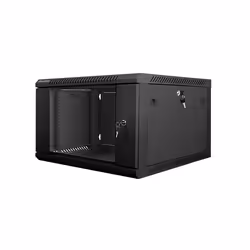 Lanberg WF01-6606-10B, Rack monté sur le mur, 6U, 60 kg, Verrouillage des touches, Rails de rack, Gestion optimisée des câble ...