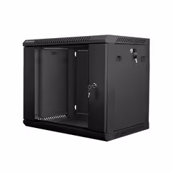 Lanberg WF01-6409-10B, Rack monté sur le mur, 9U, 60 kg, Verrouillage des touches, 18 kg, Noir