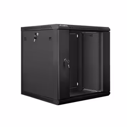 Lanberg WF01-6612-10B étagère 12U Rack monté sur le mur Noir