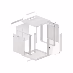 Lanberg WF01-6612-10S étagère 12U Rack monté sur le mur Gris