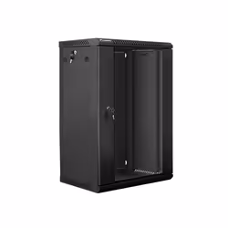 Lanberg WF01-6418-10B étagère 18U Rack monté sur le mur Noir