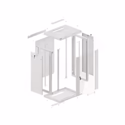 Lanberg WF01-6418-10S étagère 18U Rack monté sur le mur Gris - Vue supplémentaire 4
