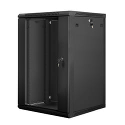 Lanberg WF01-6618-10B étagère 18U Rack monté sur le mur Noir