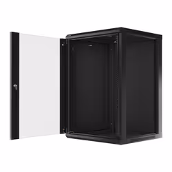 Lanberg WF01-6618-10B étagère 18U Rack monté sur le mur Noir