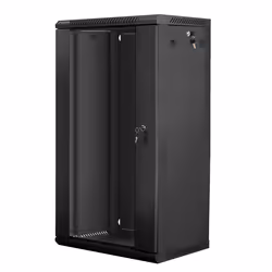 Lanberg WF01-6422-10B, Rack monté sur le mur, 22U, 60 kg, 31 kg, Noir