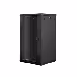 Lanberg WF01-6622-10B, Rack monté sur le mur, 22U, 60 kg, Verrouillage des touches, 35 kg, Noir