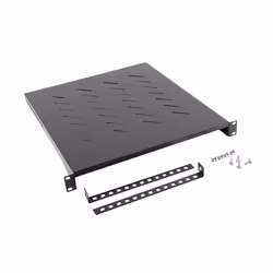 Lanberg AK-1005-B, Étagère, Noir, 25 kg, 1U, 48,3 cm (19"), 482,6 mm