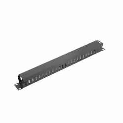 Lanberg AK-1201-B, Panneau de gestion de câbles, Noir, Métal, 1U, 48,3 cm (19"), 482,6 mm