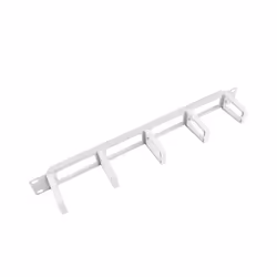 Lanberg AK-1202-S, Panneau de gestion de câbles, Gris, Plastique, 1U, 48,3 cm (19"), 482,6 mm
