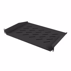 Lanberg AK-1008-B, Étagère, Noir, 25 kg, 1U, 48,3 cm (19"), 482,6 mm