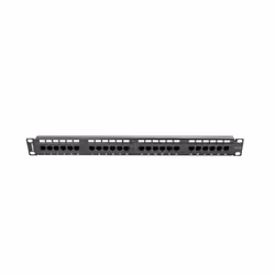 Lanberg PPU5-1024-B, RJ-45, Cat5, Cat5e, Noir, Métal, Montage de rack, 1U