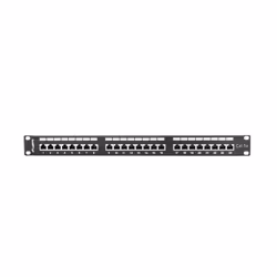 Lanberg PPS5-1024-B, RJ-45, Cat5, Cat5e, Noir, Métal, Montage de rack, 1U