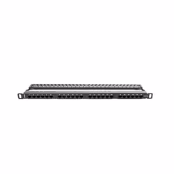 Lanberg PPU5-0024-B, RJ-45, Cat5, Cat5e, Noir, Métal, Montage de rack, 0.5U