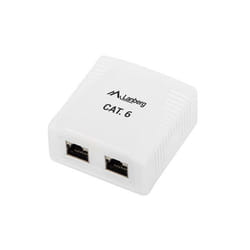 Lanberg OS6-0002-W changeur de genre de câble 2 x RJ-45 Blanc